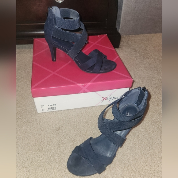 XAPPEAL Blue High Heel Sandals - Picture 3 of 8